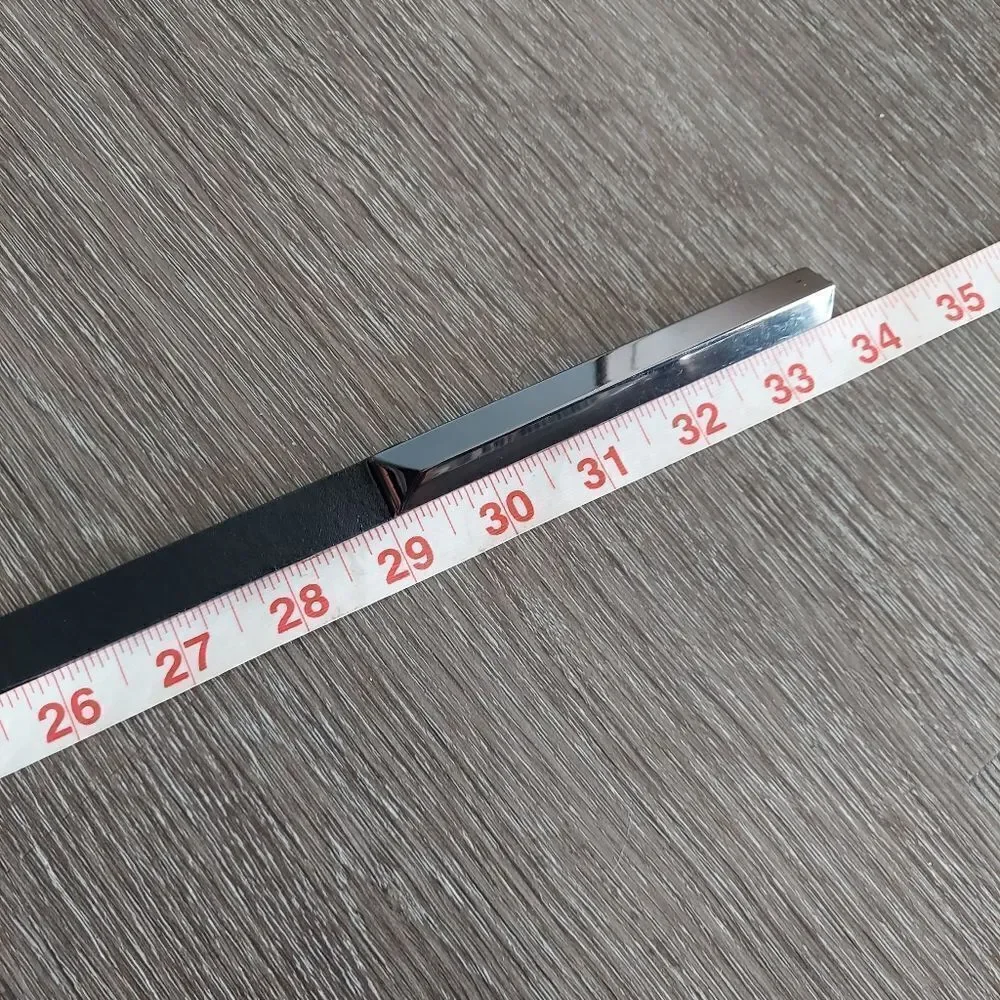 BCBGMaxAzria Black Adjustable Skinny Waist Belt Small